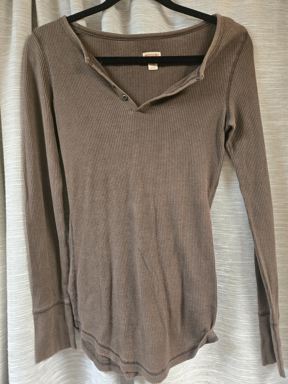 Mossimo Supply Co. Waffle Long-Sleeve Henley Top